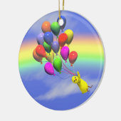 Birthday Chicken Flight Keramisch Ornament (Links)