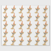 Birthday Chihuahua Cadeaupapier (Vlak)