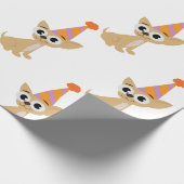 Birthday Chihuahua Cadeaupapier (Hoek)