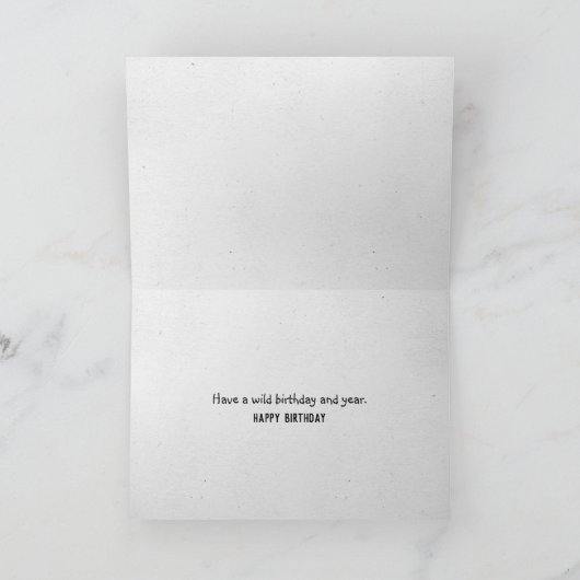 Birthday Chimpansee humor Kaart (Binnen)