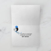 Birthday Chimpansee krijgt oudere humor Kaart (Binnen)