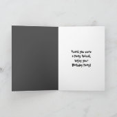 Birthday Chimpansee met Red Cup Bedankkaart (Binnen)