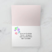 Birthday Chinese Crested dog Kaart (Binnen)