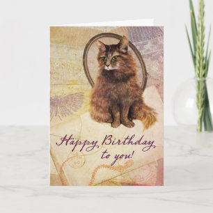 Birthday Chloe Cat Card Kaart