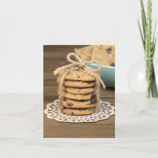 Birthday Chocolate Chip Cookies Kaart (Voorkant)