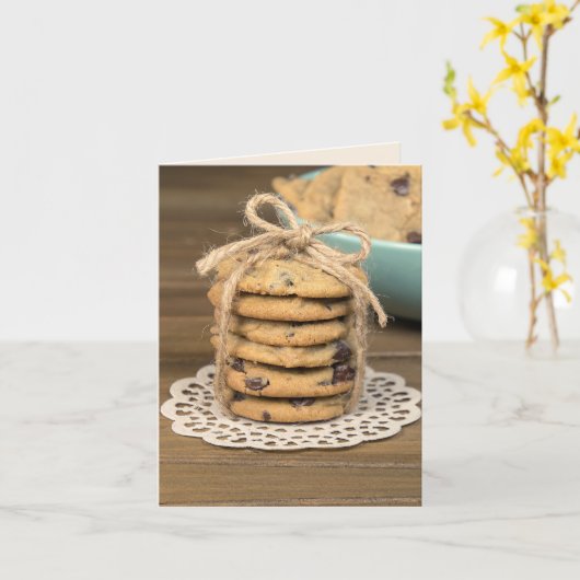Birthday Chocolate Chip Cookies Kaart (Gele Bloem)