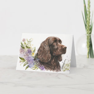Birthday Chocolate Cocker Spaniel Kaart