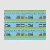 Birthday Choo Choo Train Tissuepapier (Voorkant)