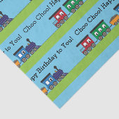 Birthday Choo Choo Train Tissuepapier (Detail)