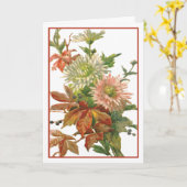 Birthday Chrysanthemum Autumn Fine Art Kaart (Gele Bloem)