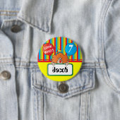 Birthday Clown | Personaliseren Ronde Button 7,6 Cm (In situ)