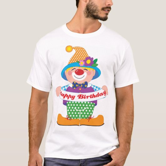 Birthday Clown T-shirt (Voorkant)