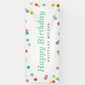 Birthday Confetti Spandoek (Verticaal)