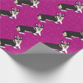 Birthday Corgi Cadeaupapier (Hoek)