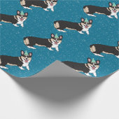 Birthday Corgi Cadeaupapier (Hoek)