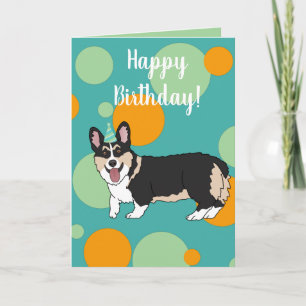 Birthday Corgi Kaart