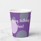 Birthday Corgi Papieren Bekers (Achterkant)