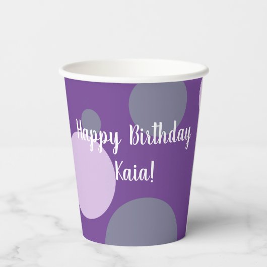 Birthday Corgi Papieren Bekers (Achterkant)