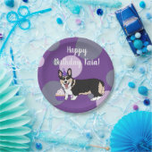 Birthday Corgi Papieren Bordje (Feest)