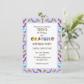 Birthday Costume Party Children's Kaart (Staand voorkant)