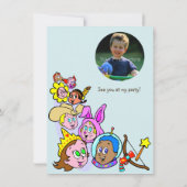 Birthday Costume Party Children's Kaart (Achterkant)