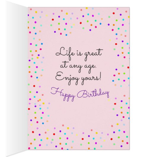 Birthday Cotton Snoep Cone (Binnen (Rechts))