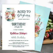 Birthday Country Floral Hourglass Kaart