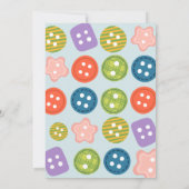 Birthday craft and art Invitation Kaart (Achterkant)