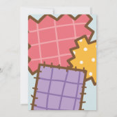 Birthday craft and art Invitation Kaart (Achterkant)