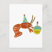 Birthday Crawfish Cupcake Briefkaart (Voorkant)