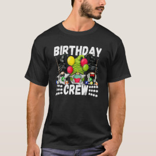 Birthday Crew Billiard Grandpa Gnome Birthday Part T-shirt