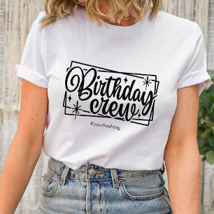 Birthday Crew Matching Gepersonaliseerd Team Cadeg T-shirt