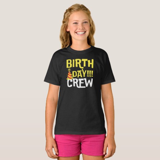 Birthday Crew T-Shirt (Voorkant volledig)