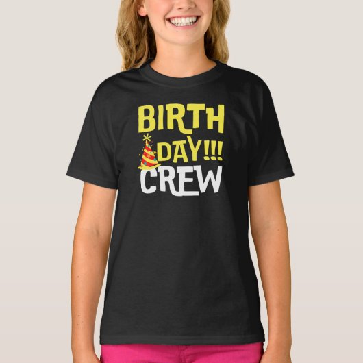 Birthday Crew T-Shirt (Voorkant)
