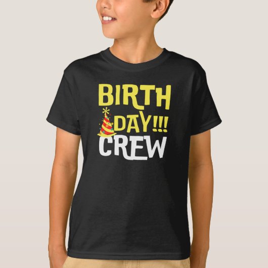 Birthday Crew T-Shirt (Voorkant)