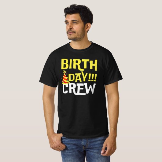 Birthday Crew T-Shirt (Voorkant volledig)