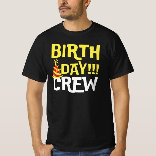 Birthday Crew T-Shirt (Voorkant)