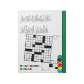 Birthday Crossword Puzzle (48 clusters) Notitieblok (Linkerzijde)