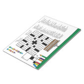 Birthday Crossword Puzzle (59 clusters) Notitieblok (Schuin)