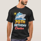 Birthday Cruise 70 jaar oud 70th Ship Matching Va T-shirt (Voorkant)