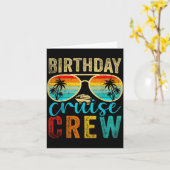 Birthday Cruise Crew Cruise Birthday Cruising Trip Kaart (Gele Bloem)