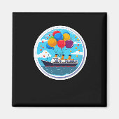 Birthday Cruise Funny Group D Magneet (Voorkant)