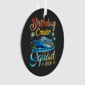 Birthday Cruise Squad 2026 Ornament (voorkant)