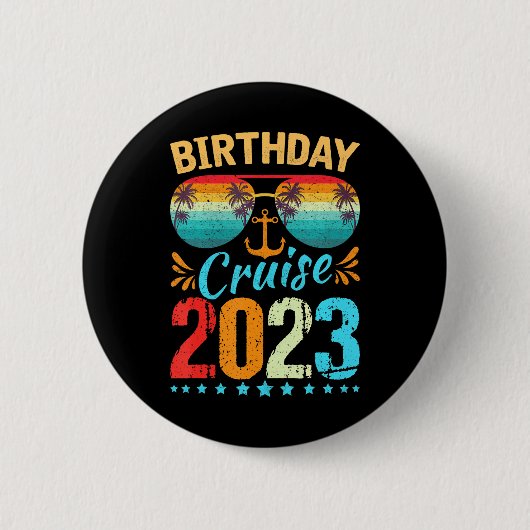 Birthday Cruise Squad Birthday Party Cruise Squad Ronde Button 5,7 Cm (Voorkant)