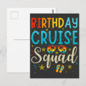 Birthday Cruise Squad Cruising Vacation Briefkaart (Voorkant / Achterkant)