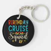 Birthday Cruise Squad Cruising Vacryl Sleutelhanger (Achterkant)