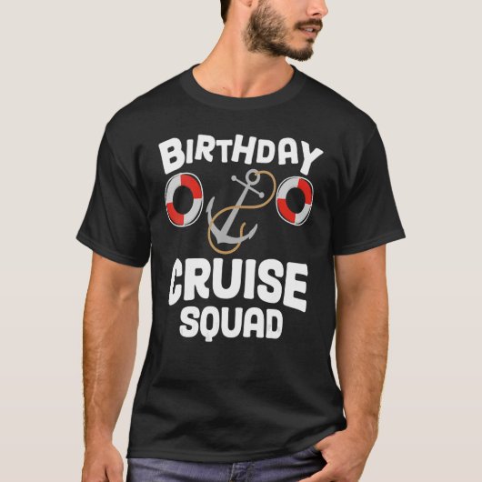 Birthday Cruise Squad Festive My Birthday Ship Tri T-shirt (Voorkant)