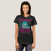 Birthday Cruise Squad King Crown Sword Cruise Boat T-shirt (Voorkant volledig)