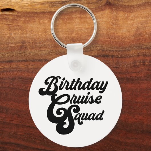 Birthday Cruise Squad Sleutelhanger (Voorkant)