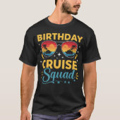 Birthday Cruise Squad Summer Vibes T-shirt (Voorkant)